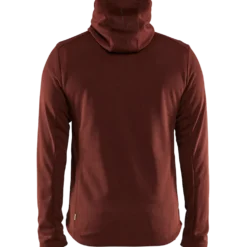 Blåklæder hættetrøje Full Zip brændt rød/sort str. XL