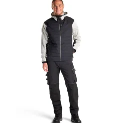 Blåklæder hybrid jakke gråmeleret/sort str. XL