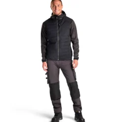 Blåklæder hybrid jakke mørk grå/sort str. 2XL