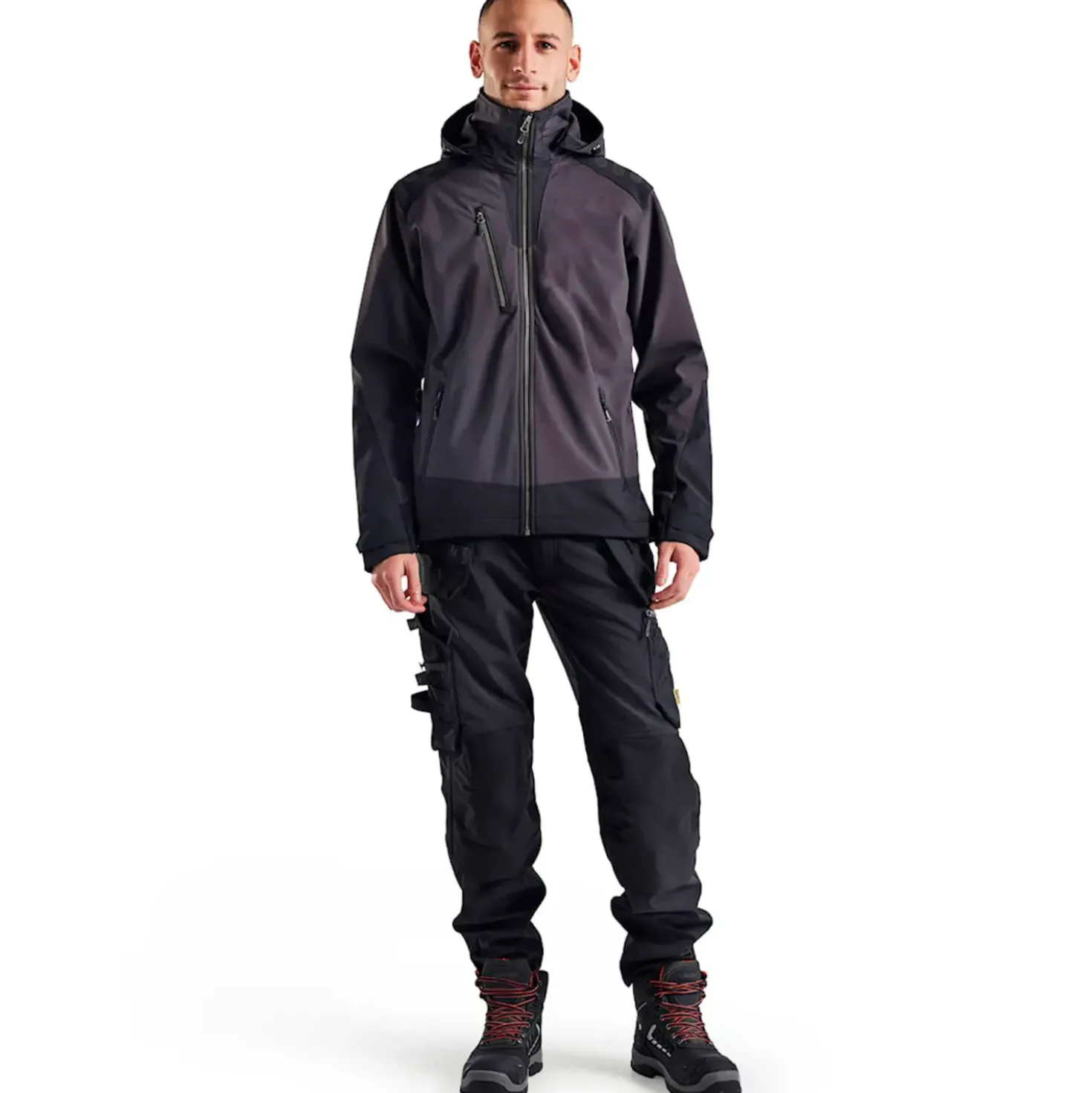 Blåklæder softshell jakke mørk grå/sort str. XS