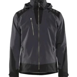 Blåklæder softshell jakke mørk grå/sort str. XS
