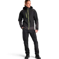 Blåklæder softshell jakke sort/high-vis gul str. L