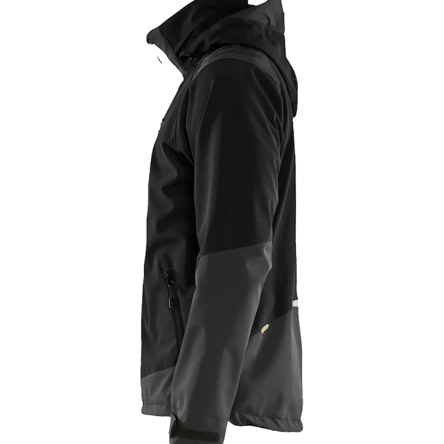 Blåklæder softshell jakke sort/high-vis gul str. L