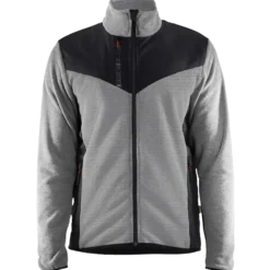 Blåklæder strikket softshell jakke antracit gråmeleret/sort str. M