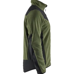 Blåklæder strikket softshell jakke efterårsgrøn/sort str.M