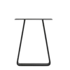 Bænkestel trapez sort, 410 mm