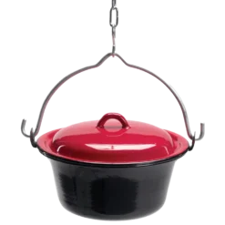 Bon-fire gryde 6 l, sort emalje