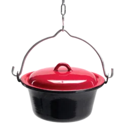 Bon-fire gryde 8l, sort emalje