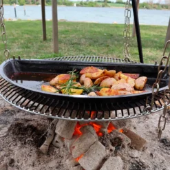 Bon-fire halv bbq pande 29x57 cm