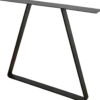 Bordben trapez sort, 710 mm