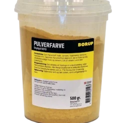Borup pulverfarve oxydgul 500 g