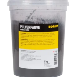 Borup pulverfarve oxydsort 6308 1 kg