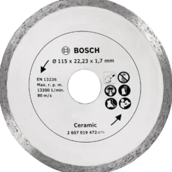 Bosch diamantskæreskive fliser Ø115 mm