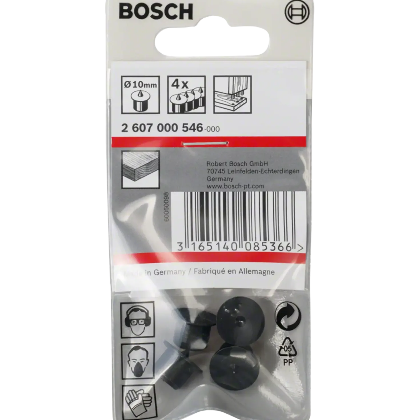 Bosch Dyvelsættersæt med 4 dele, 10 mm
