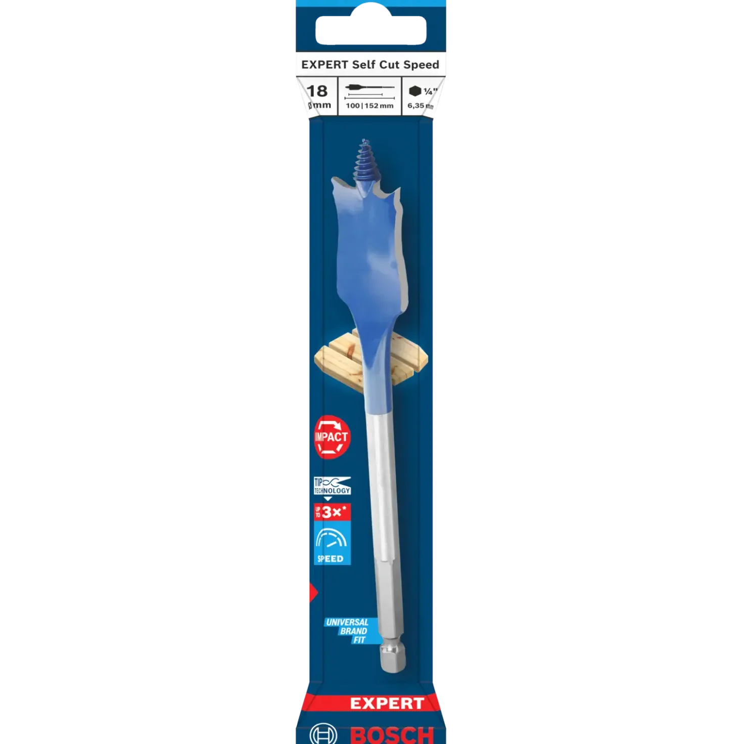 Bosch EXPERT Self Cut Speed fladbor 18x152 mm