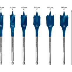 Bosch EXPERT Self Cut Speed fladborsæt, 6 stk. 14/16/18/20/22/24 mm