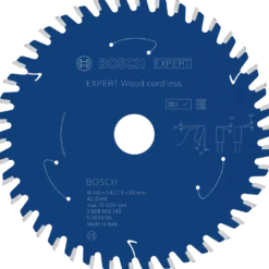 Bosch EXPERT Wood cordless rundsavklinge til træ, 140x1,8/1,3x20 mm, T42