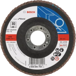 Bosch Expert X551 lamelslibeskive til metal korn 80 Ø115 mm