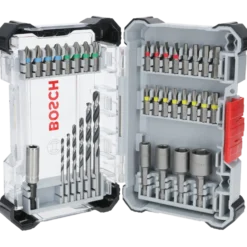 Bosch Extra Hard skruebit og HSS metalborsæt, display, 35 dele