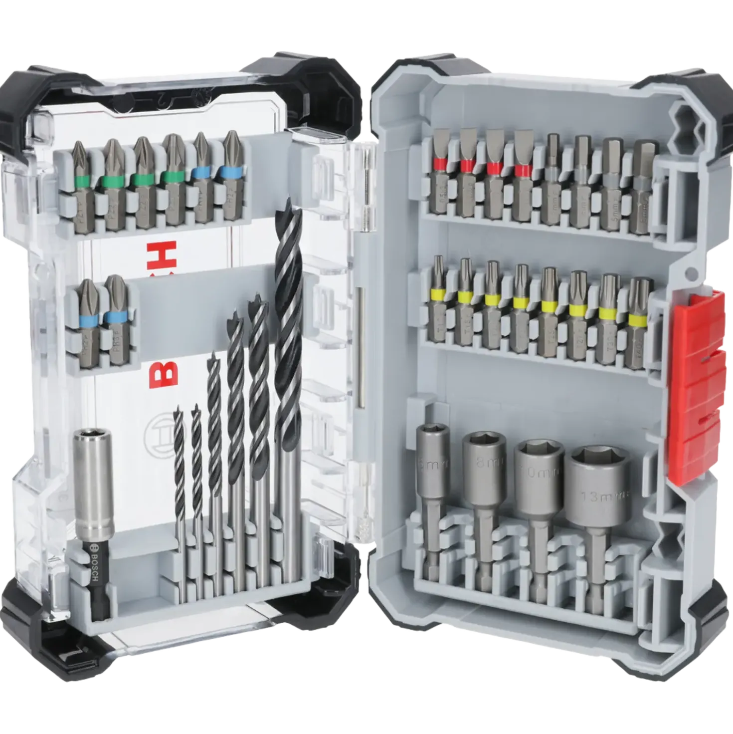 Bosch Extra Hard skruebit og PRO Wood borsæt, display, 35 stk.