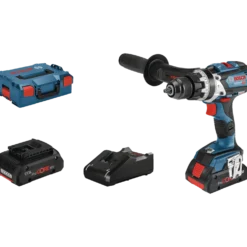 Bosch GSB 18V-110 C slagboremaskine 2x4,0 Ah batteri og lader