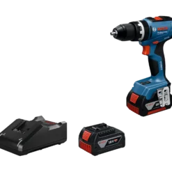 Bosch GSB 18V-65 slagboremaskine 2x5Ah batteri og L-BOXX