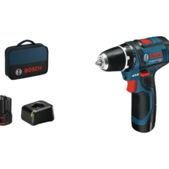 Bosch GSR 12V-15 akku bore-skruemaskine 2 x 2,0 Ah batterier og lader