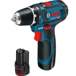 Bosch GSR 12V-15 bore/-skruemaskinesæt 2x2Ah batteri/lader/taske/borsæt