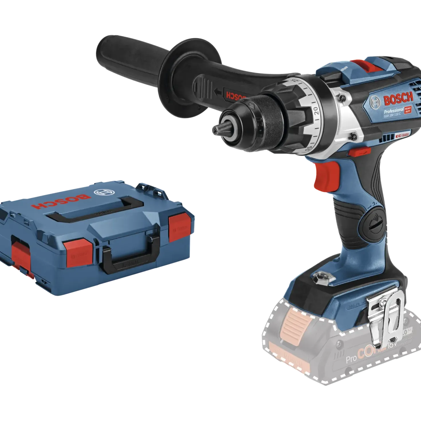 Bosch GSR 18V-110 C akku bore-skruemaskine solo