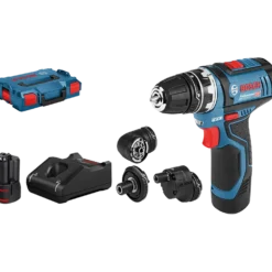 Bosch GSR 12V-15 FC bore/skruemaskine 2x2,0 Ah batteri/lader og L-BOXX