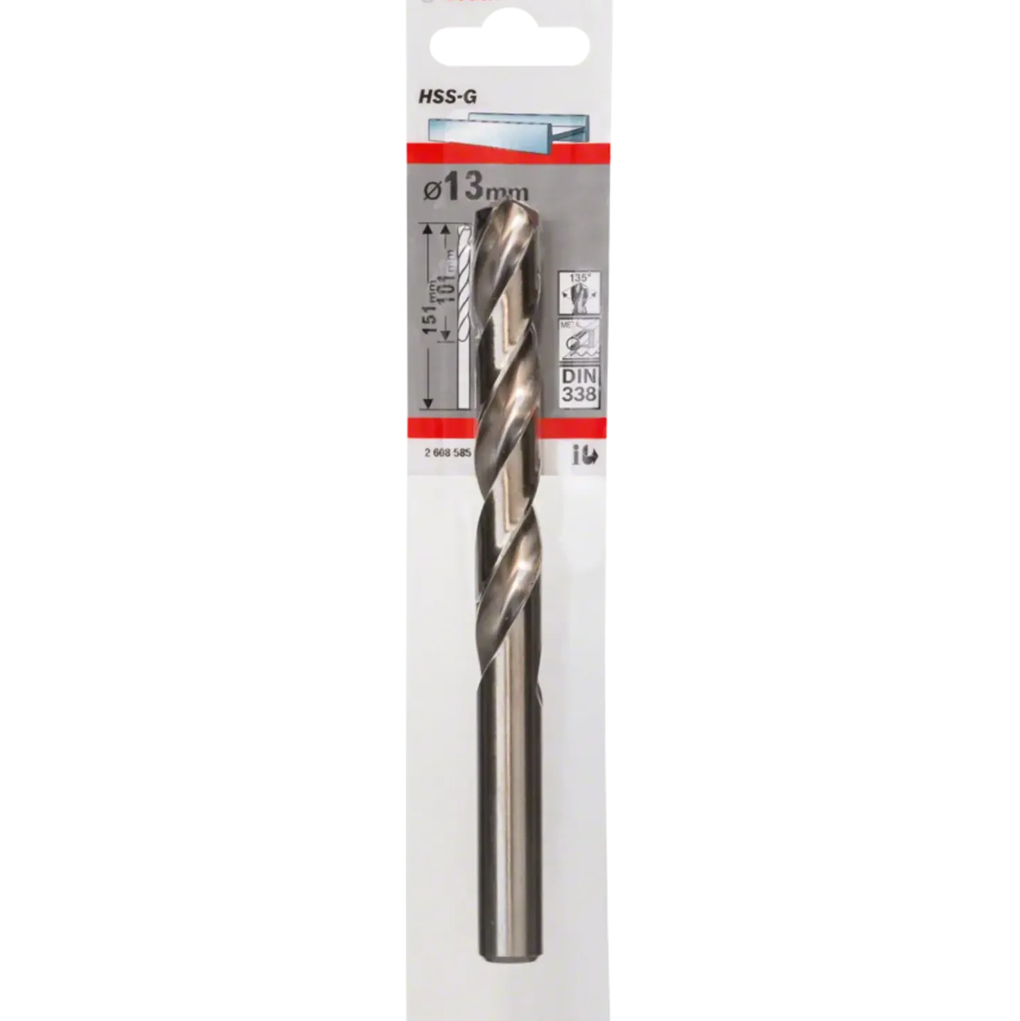 Bosch Metalbor HSS-G, DIN 338 13x151 mm