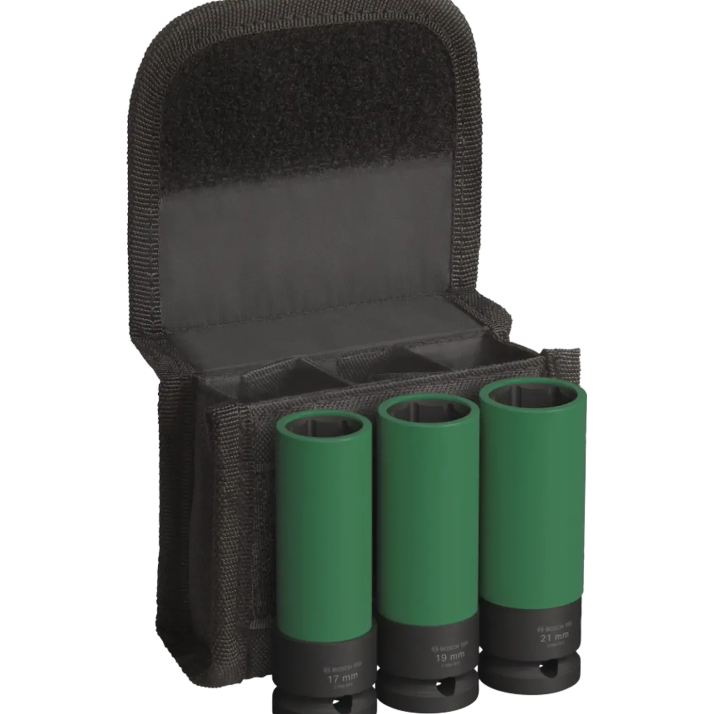 Bosch PRO Impact Socket Set med PET-dæksler, 1/2", ekstra dyb, 3 stk.