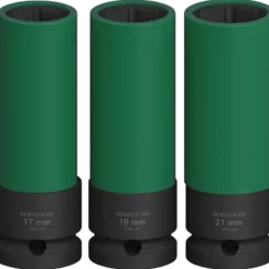 Bosch PRO Impact Socket Set med PET-dæksler, 1/2", ekstra dyb, 3 stk.