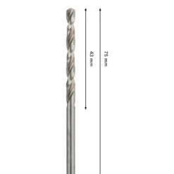 Bosch PRO Metal HSS-G-spiralbor, 4x43x75 mm
