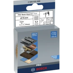 Bosch PRO Multi Material clean skivestålbørste, lige skaft, 75x0,2 mm