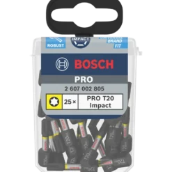 Bosch PRO Torx slagbor, T20, 25 mm, display, 10 x 25 stk.