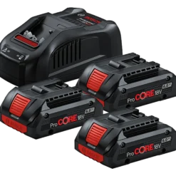 Bosch startersæt PC 18V inkl. 3 x 4 Ah batterier