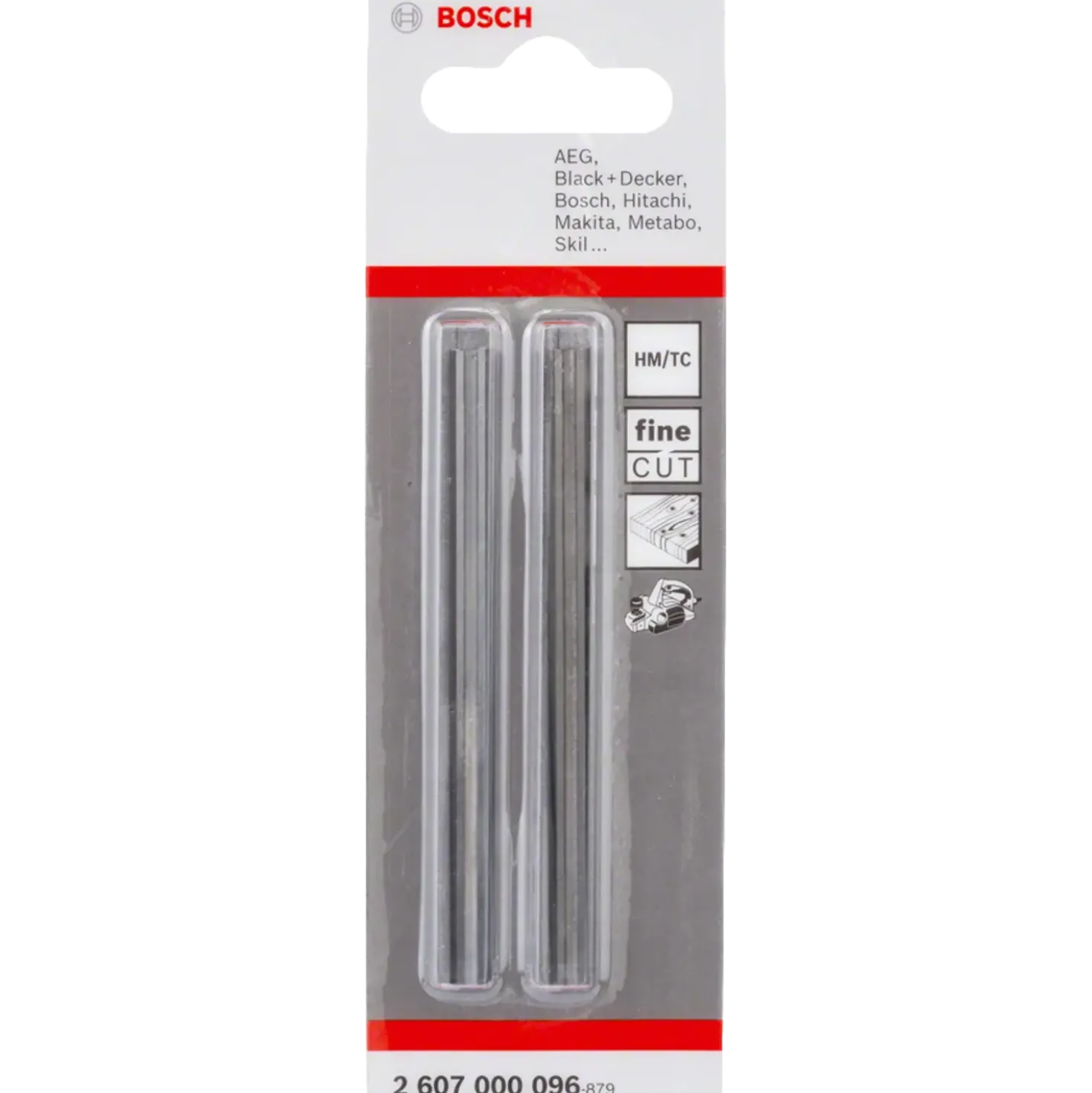 Bosch vendbart høvljern hårdmetal 82 mm 2 stk