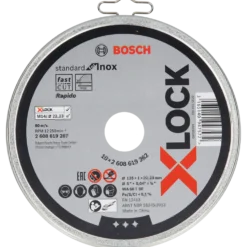 Bosch X-Lock Standard for Inox skæreskive lige 125x1 mm 10 stk