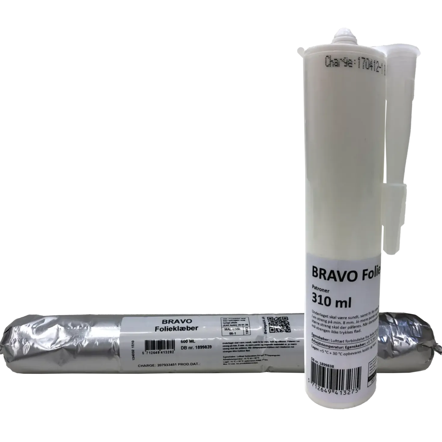 Bravo folieklæber hvid 600 ml pose