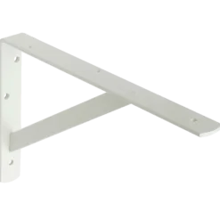 Bæring m/skråstiver 250x390 mm hvid