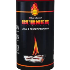 Burner optændingsposer – tønde med 100 stk. til pejs, ovn og grill