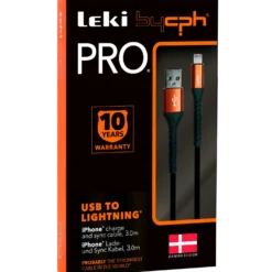 Bycph PRO Kabel - USB til Lightning, 3 m