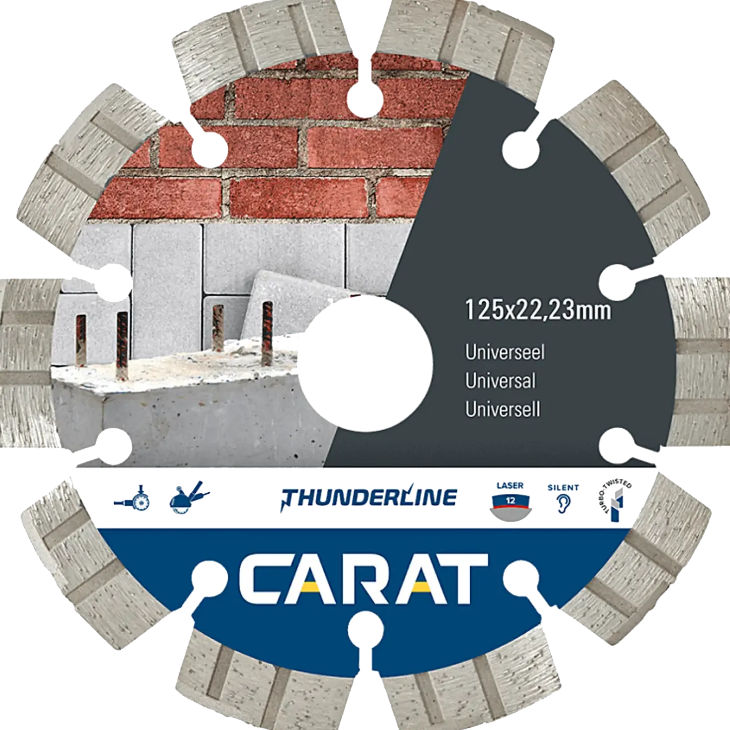 Carat CEB-TT diamantklinge universal Ø125 mm