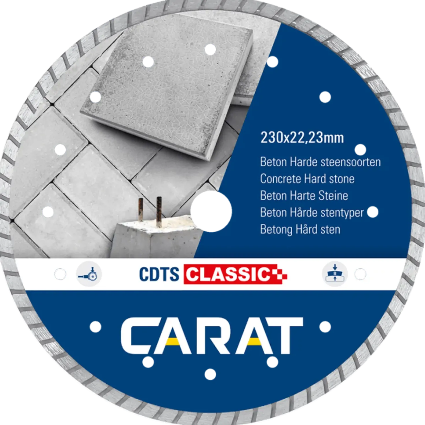 Carat diamantklinge CDTS med turbosegment 230 mm