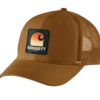 Carhartt canvas mesh back C patch kasket brun onesize