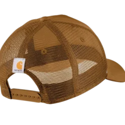 Carhartt canvas mesh back C patch kasket brun onesize