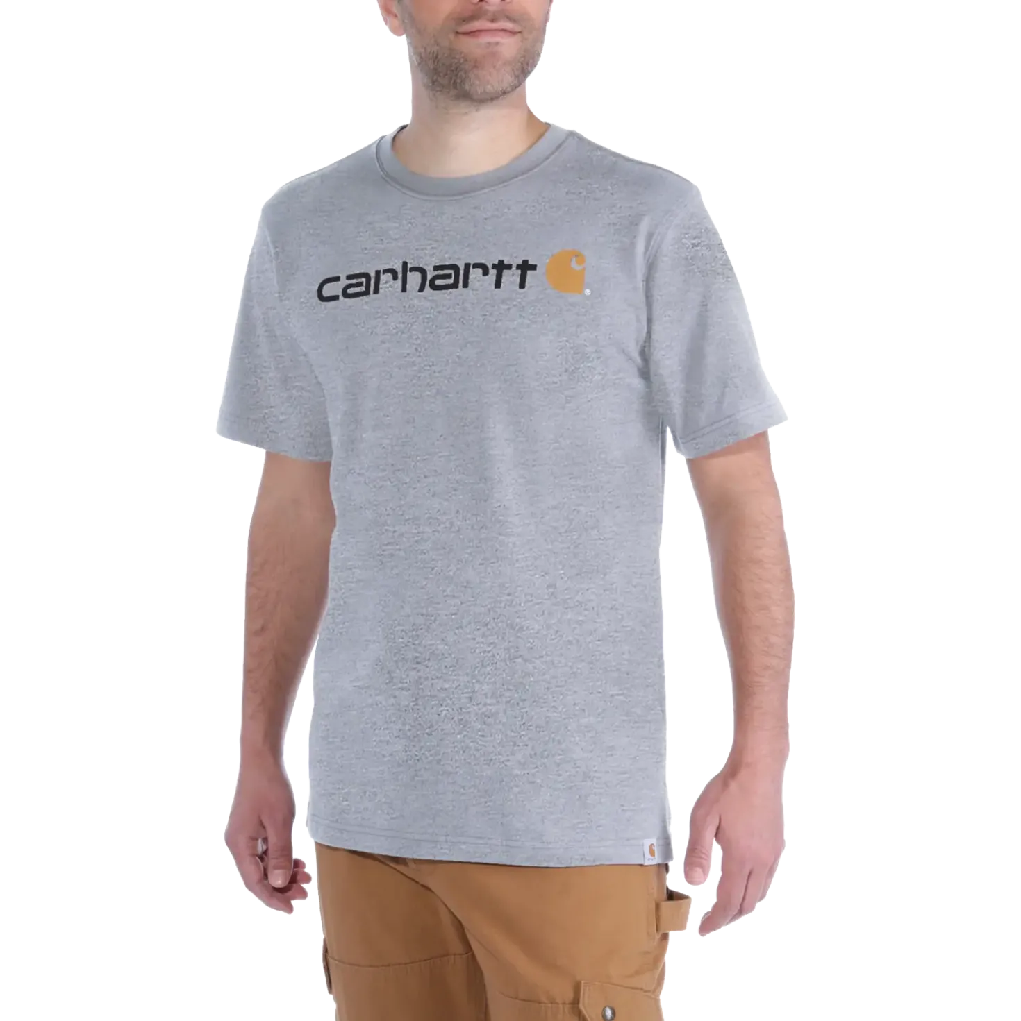 Carhartt core logo t-shirt grå str. M