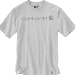Carhartt Core logo t-shirt lys grå str. S