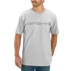 Carhartt Core logo t-shirt lys grå str. S